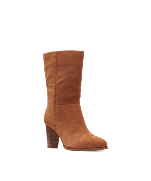 Clarks - Karamo Mid Dark Tan Suede Clarks - Karamo Mid Dark Tan Suede